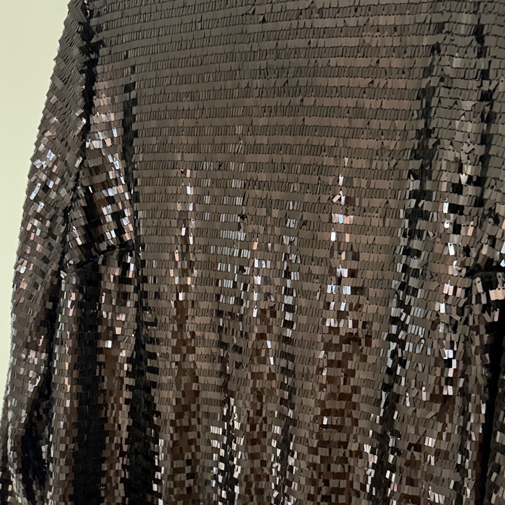 Who What Wear Black Sequin Dress - Picture 3 of 8